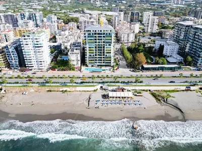 Zespół mieszkaniowy Furnished 2+1 apartment in Konak Seaside Tower complex on the first coastline.