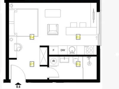 Residential complex Studia 28 m v novostrojke Budva rajon Lazi 85 000