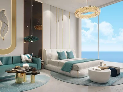 Zespół mieszkaniowy New high-rise residence Oceanz with a swimming pool, a spa center and a business center, Maritime City, Dubai, UAE