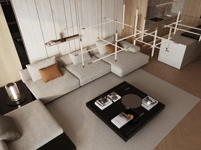 Complejo residencial Apartments in the new Ivory residence with swimming pools and a mini golf course in the Al Jaddaf area, Dubai