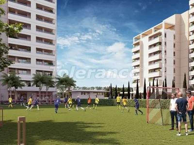 Wohnanlage Apartments 1+1 vom Bauträger in Tece, Mersin mit Pool in Ratenzahlung