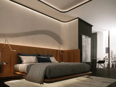 Wohnanlage Pagani Tower — residential complex by Dar Al Arkan with unique design and views of Dubai Water Canal and Burj Khalifa in Business Bay, Dubai