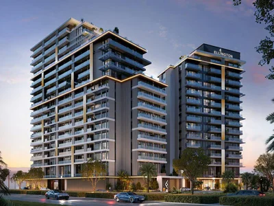 Residential complex New Hillgate Residence with swimming pools and kids' playgrounds, Dubai Silicon Oasis, UAE