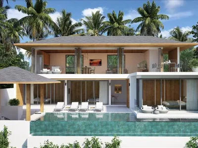 Residential complex New complex of villas with swimming pools 3 minutes away from a golf course and close to Maenam Beach, Samui, Thailand