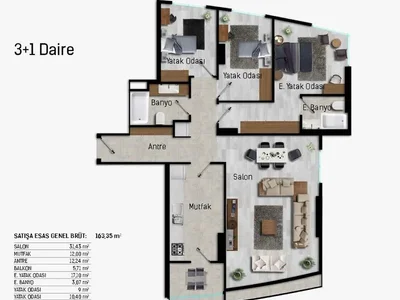 Wohnanlage Two bedroom apartment near the financial center.