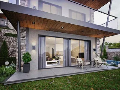 Wohnanlage New complex of villas with swimming pools and gardens in the center of Bodrum, Turkey