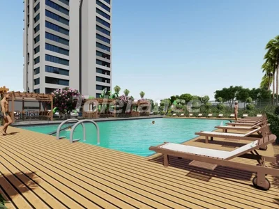 Wohnanlage 2+1,3+1 Wohnungen vom Bauträger in Mezitli, Mersin mit Pool und Ratenzahlung