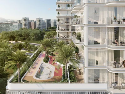 Жилой комплекс Новый комплекс меблированных апартаментов Cove Grand с бассейнами, зонами отдыха и мини-гольфом, Dubai Land Residence Complex, ОАЭ