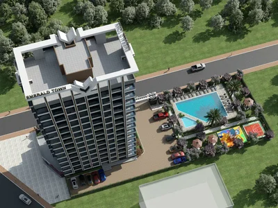 Wohnanlage One bedroom apartments in complex with swimming pool and sports grounds, Mersin, Turkey