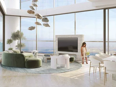 Zespół mieszkaniowy New high-rise residence Mar Casa with a beach, swimming pools and a spa center, Maritime City, Dubai, UAE