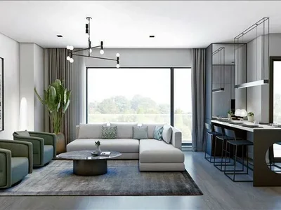 Zespół mieszkaniowy New residence with a swimming pool and green area close to a metro station and a highway, Istanbul, Turkey