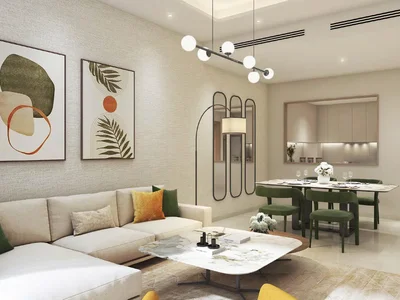 Wohnanlage New project DAMAC Riverside Views with s clubhouse and a kids' adventure park in the prestigious area of Dubai, UAE