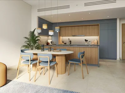 Wohnanlage New residence Design Quarter with a two-level swimming pool and green areas close to highways, Design District, Dubai, UAE