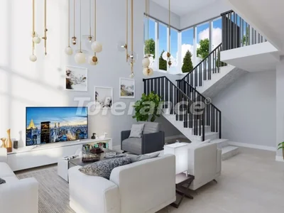  Pueblo de cabañas Townhouses 3+1 in Bodrum with private beach, pool and sea view