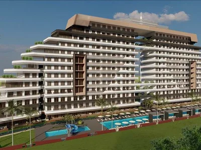 Zespół mieszkaniowy Residence with swimming pools, sports grounds and a private beach close to the airport, Alanya, Turkey