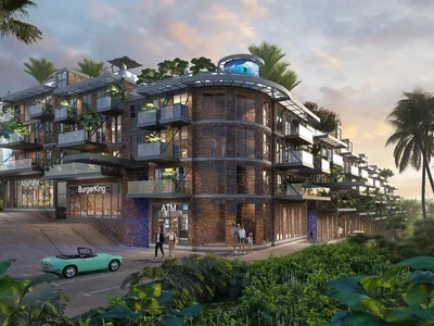 Residential complex New residence with swimming pools, a spa and a panoramic view of the ocean close to Melasti Beach, Bali, Indonesia