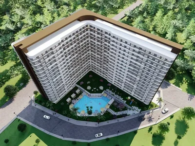 Wohnanlage Residential complex with swimming pool, parking, barbecue area, Kocahasanli, Mersin, Turkey
