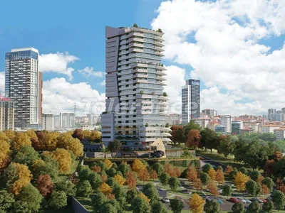 Residential complex Apartments 1+1, 2+1, 3+1 in Ataşehir, İstanbul in a financial centre from the developer