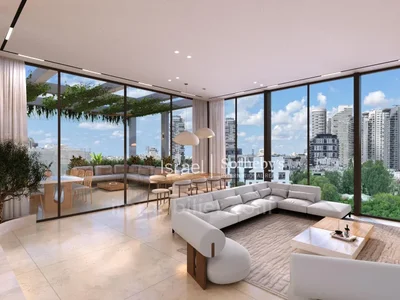 Quartier résidentiel Penthouse flambant neuf occupant tout un étage au centre de tel aviv
