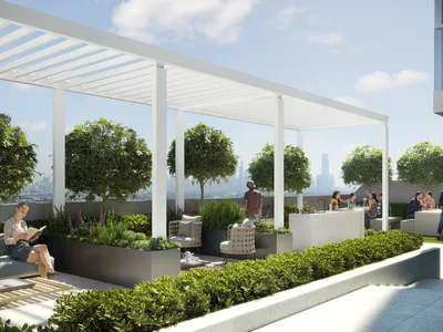 Wohnanlage New residence LUM1NAR with swimming pools close to the beach and Dubai Marina, JVT, Dubai, UAE
