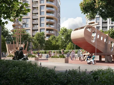 Zespół mieszkaniowy Residential complex with developed infrastructure, with views of the Golden Horn Bay, Istanbul, Turkey