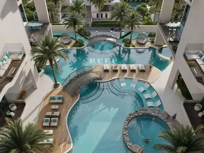 Residential complex New Reef 998 Residence with a swimming pool, parks and a gym, DLRC, Dbai, UAE