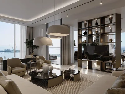 Zespół mieszkaniowy Exclusive Seahaven Sky luxury apartments overlooking the marina, sea, islands, Ain Dubai, in Dubai Marina, Dubai, UAE