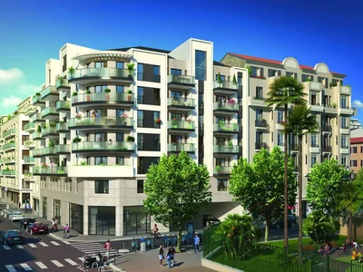 Zespół mieszkaniowy New residential complex near the port of Nice, Cote d'Azur, France