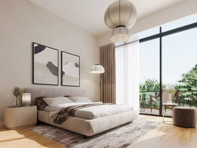 Complexe résidentiel New South Living Luxury Residence with swimming pools and a green area close to the airport, Dubai South, Dubai, UAE