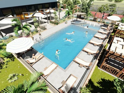 Wohnanlage One bedroom apartments in complex with swimming pool and cinema, 600 m to the sea, Mersin, Turkey