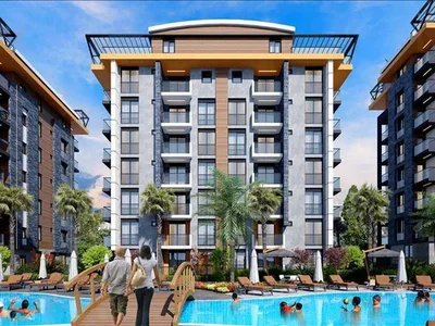Zespół mieszkaniowy New residence with a swimming pool and an water park close to the beach and golf courses, Antalya, Turkey