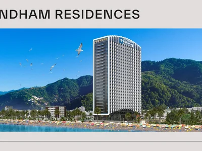 Жилой комплекс Hotel rooms at Wyndham Residences Batumi.