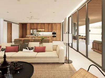 Complejo residencial New complex of villas with a swimming pool and a club near Layan Beach, Phuket, Thailand