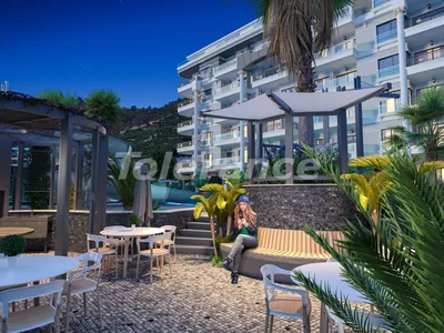 Wohnanlage Günstige Wohnungen in Kargyjdzak, Alanya sind vorteilhaft für Investitionen mit einer Ratenzahlung von bis zu 1 Jahr