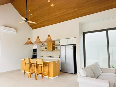 Residential complex New furnished villa with a swimming pool, 350 meters from the beach, Samui, Thailand