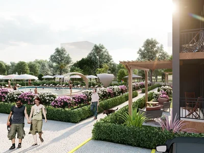 Wohnanlage Modern residential complex with swimming pool, garden, parking and sauna in the center of Mersin, Türkiye