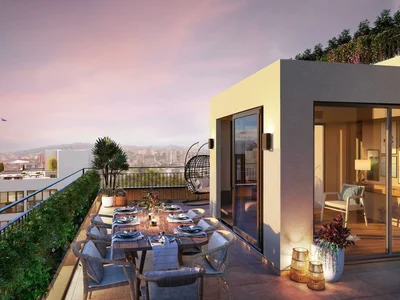 Complejo residencial Residential complex surrounded by park, near the International Financial Center, Istanbul, Turkey