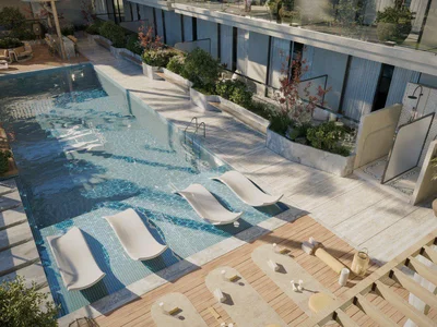 Complexe résidentiel New Tavora Residences with a swimming pool, a gym and lounge areas, International City (Warsan 4), Dubai, UAE