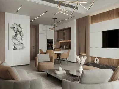 Residential complex New Electra Residence with swimming pools, an aquapark and a mini golf course, JVC, Dubai, UAE
