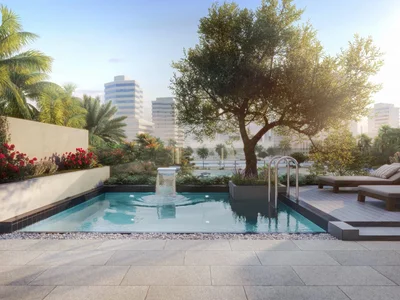 Wohnanlage New residence Water Way with swimming pools and parks close to Downtown Dubai, Meydan, Dubai, UAE