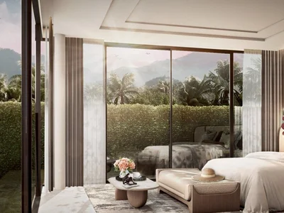 Wohnanlage New complex of villas with swimming pools and green areas close to bang Tao Beach, Phuket, Thailand