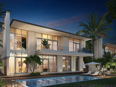 Residential complex New villas and townhouses in a gated residence District 11 Opal Gardens with beaches, in the quiet residential area of MBR, Dubai, UAE