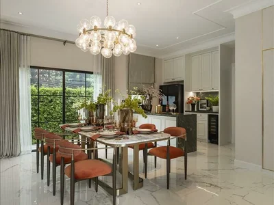 Wohnanlage Complex of villas with a swimming pool and a park close to the airport, Bangkok, Thailand