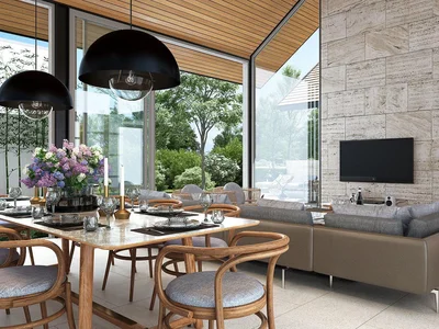 Zespół mieszkaniowy New complex of villas with swimming pools and gardens close to layan Beach, Phuket, Thailand