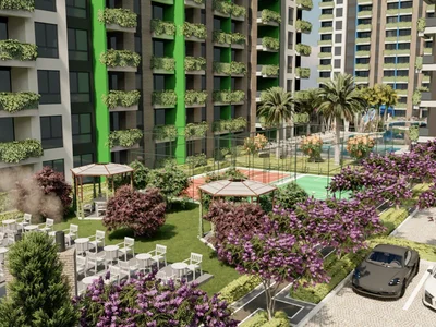Complejo residencial Residential complex with swimming pool, water park, recreation grounds, 200 metres to the sea, Mersin, Turkey