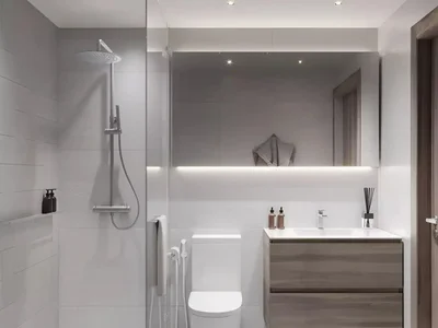 Zespół mieszkaniowy New high-rise project ALTA V1EW c lounge areas in the prestigious area of JVC, Dubai, UAE