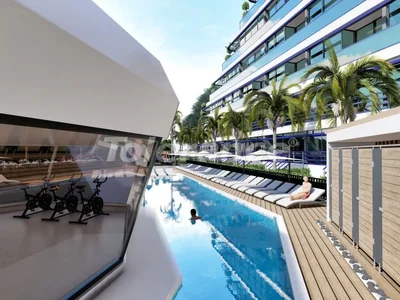 Complexe résidentiel Nouveaux appartements 1+1, 4+1 du développeur à Altıntaşе, Antalya en versements avec vue sur la mer