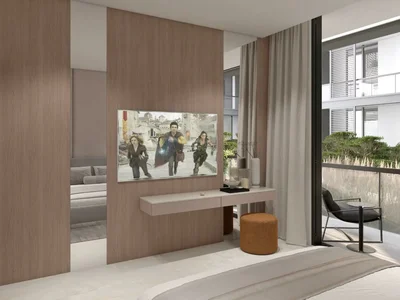 Wohnanlage New Olivia Residence with a swimming pool, a cinema and a kids' playground, Green Community Village, Dubai, UAE