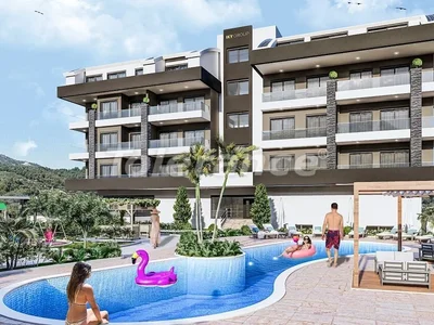 Zespół mieszkaniowy Comfortable apartments 1+1, 2+1, duplexes 3+1 and duplexes 4+1  in Oba, Alanya
