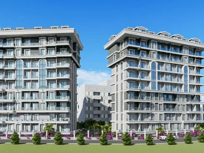Zespół mieszkaniowy Residential complex in the city center and 600 meters from the beach, close to the chain stores, Alanya, Turkey